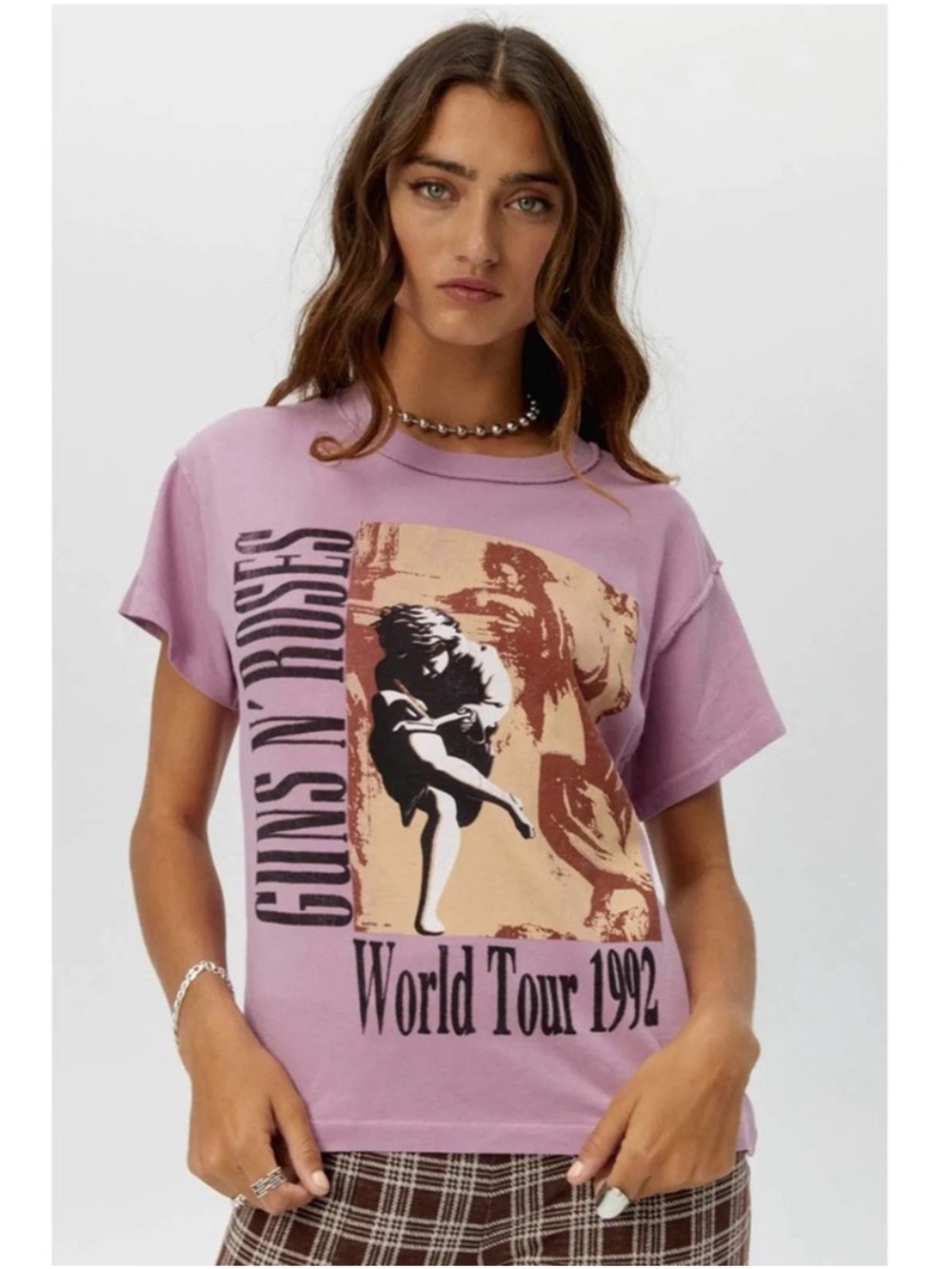 DAYDREAMER Guns N' Roses 1992 Reverse Tee Size Small Lotus Flower